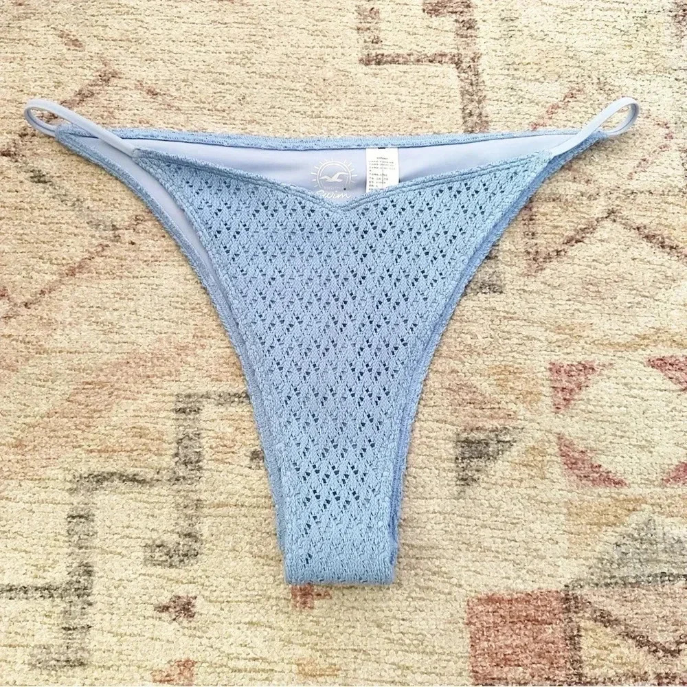 NWOT Hollister• Women's High-Leg Cheekiest Crochet Bikini Bottom size XL - Picture 3 of 8